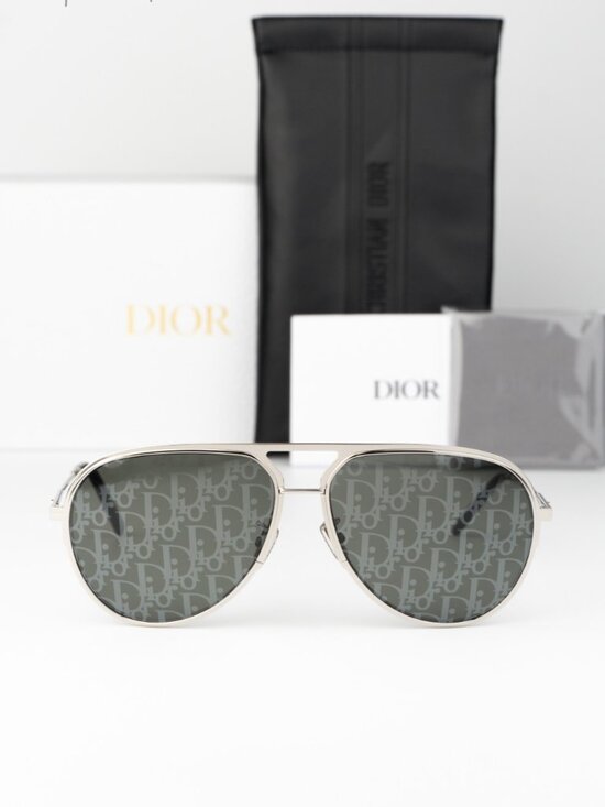 Dior Women Sunglasses Silver Blue Grey Mirror Pilot DIORESSENTIAL A2U F0A8 NEW main image 4